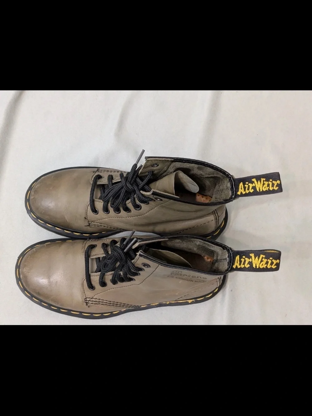Dr Martens 1460 Vintage MIE Olive Green Leather Boots Made in England Men’s US 7